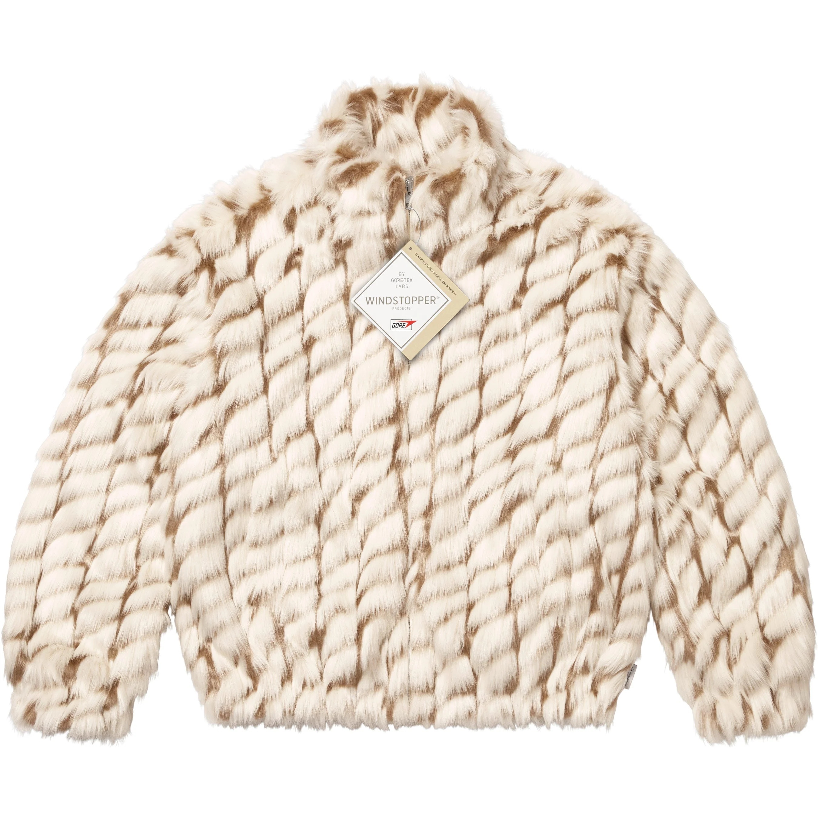 2-Tone WINDSTOPPER® Faux Fur Jacket view 3